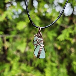 Handmade beach glass necklace